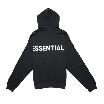 Essentials 3M Logo Pullover Black Hoodie