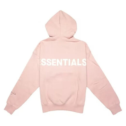 Essentials 3M Logo Pullover Pink Hoodie