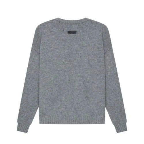 Essentials Overlapped Gray Sweater